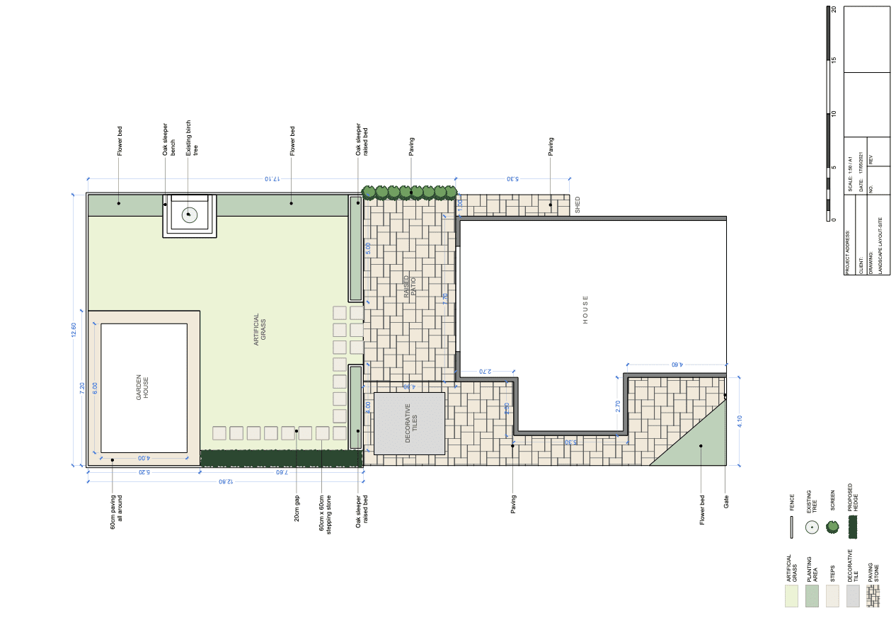 Garden designer Surrey 2D garden design plans