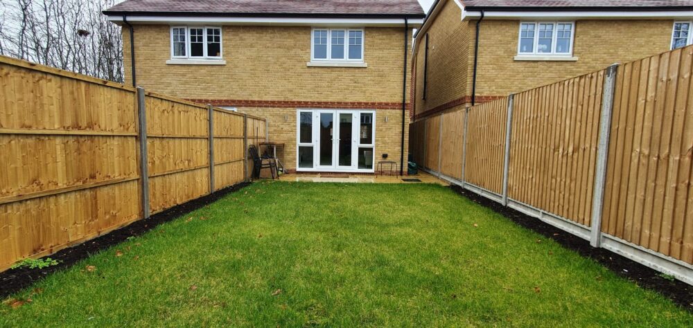 Before landscaping new buid Before photo Redhill