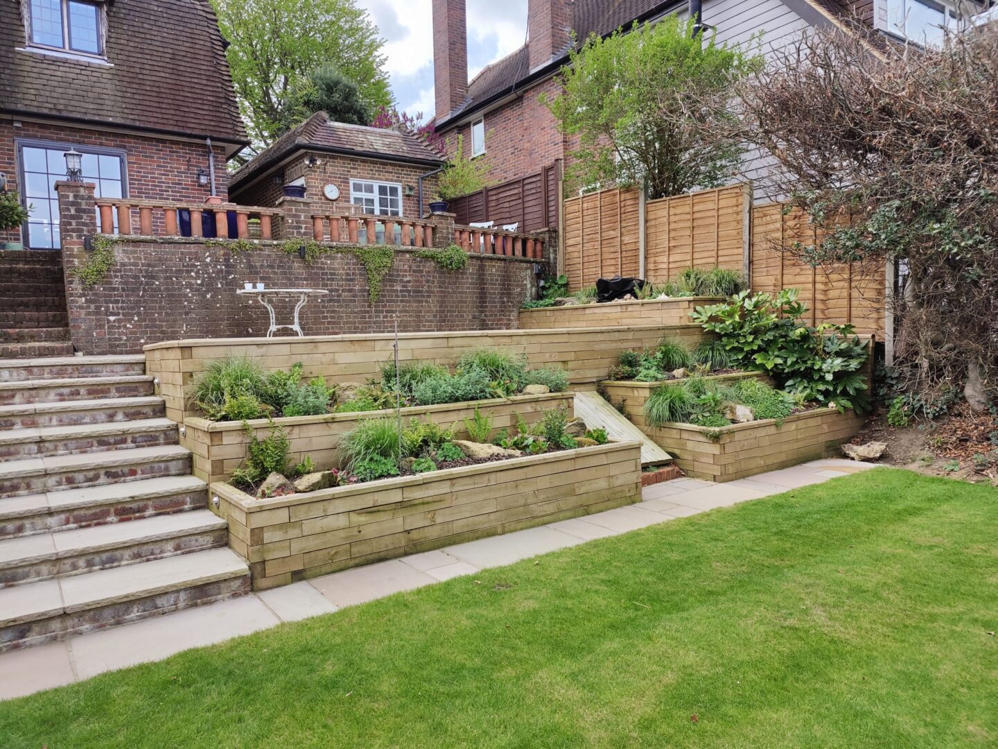 Planting dorking raised beds Dorking