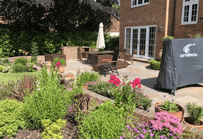 Autumn-brown-Indian-sandstone-patio Autumn brown Indian sandstone patio
