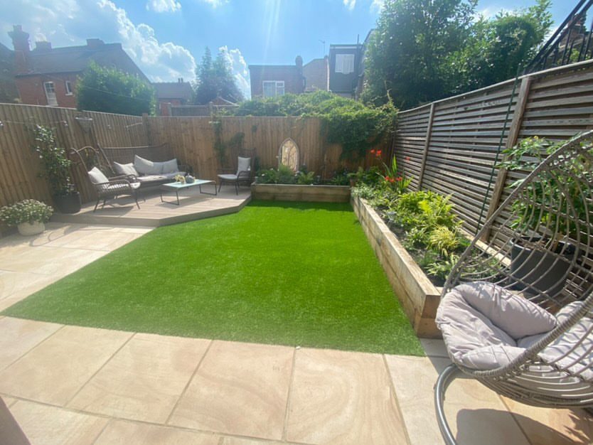 Composite decking New corner decking
