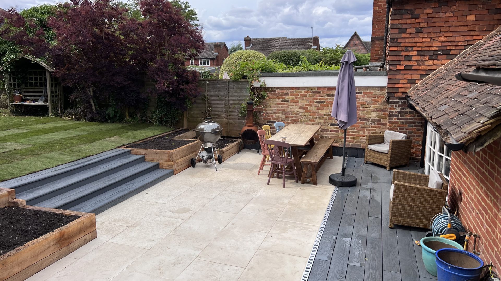 The finished garden Finished garden Bletchingley
