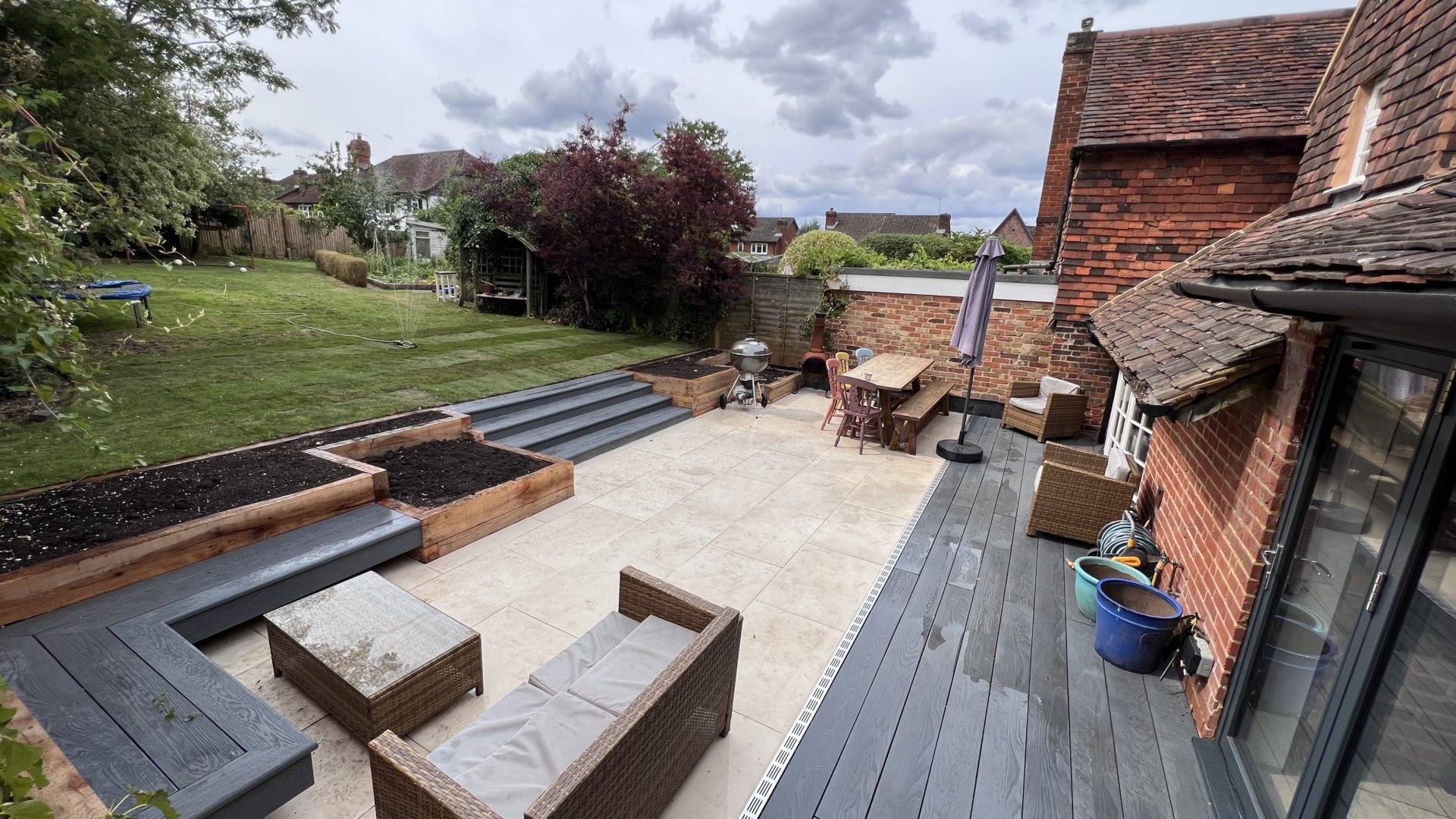The finished garden Finished garden Bletchingley