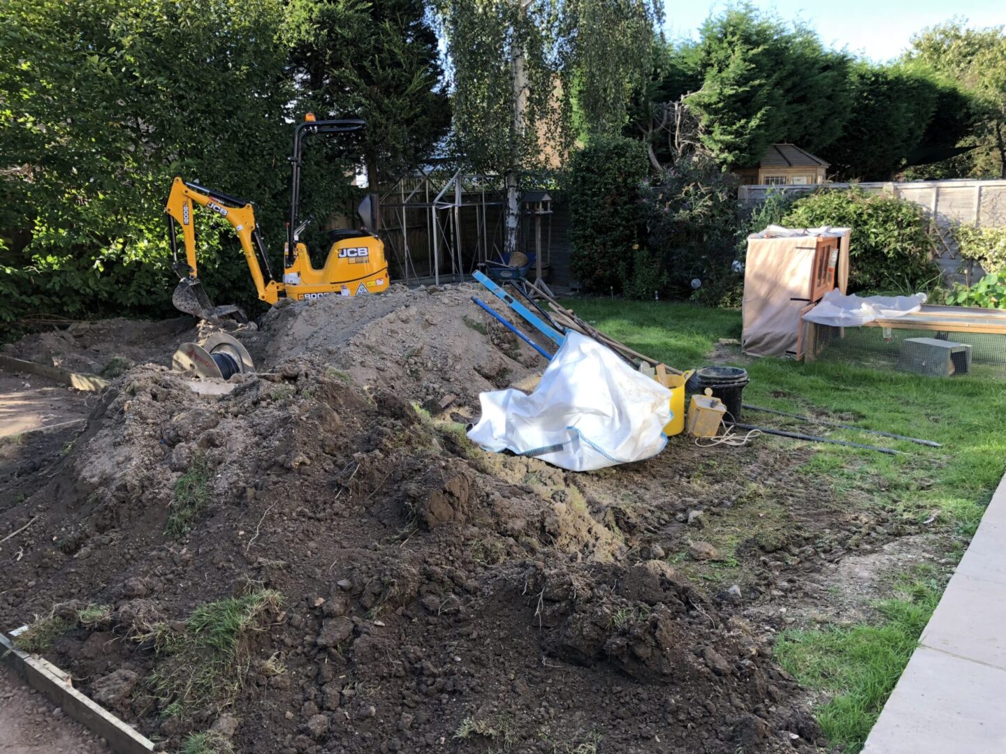 during landscaping Copthorne during landscaping Copthorne