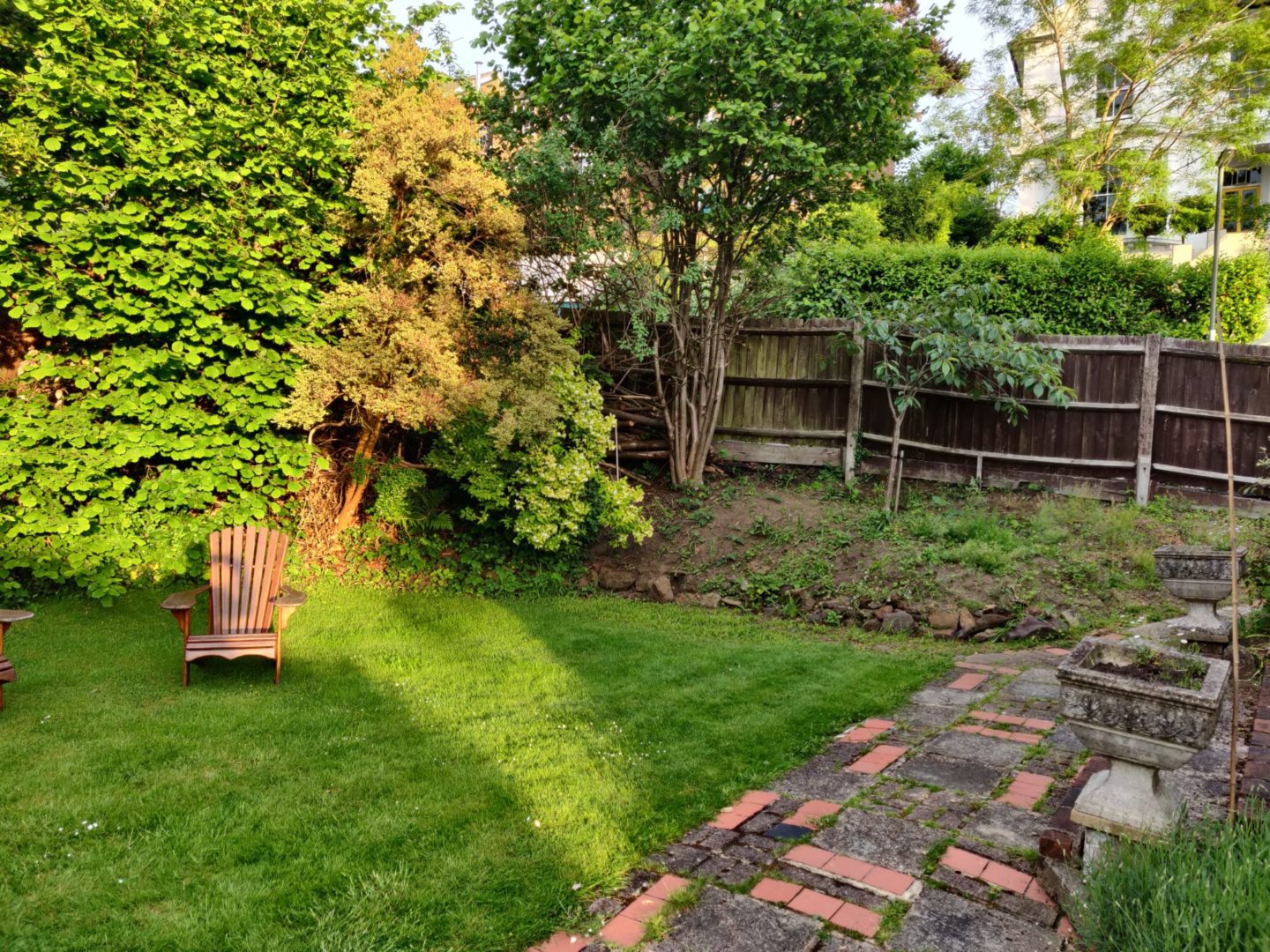 Before landscaping in Dorking