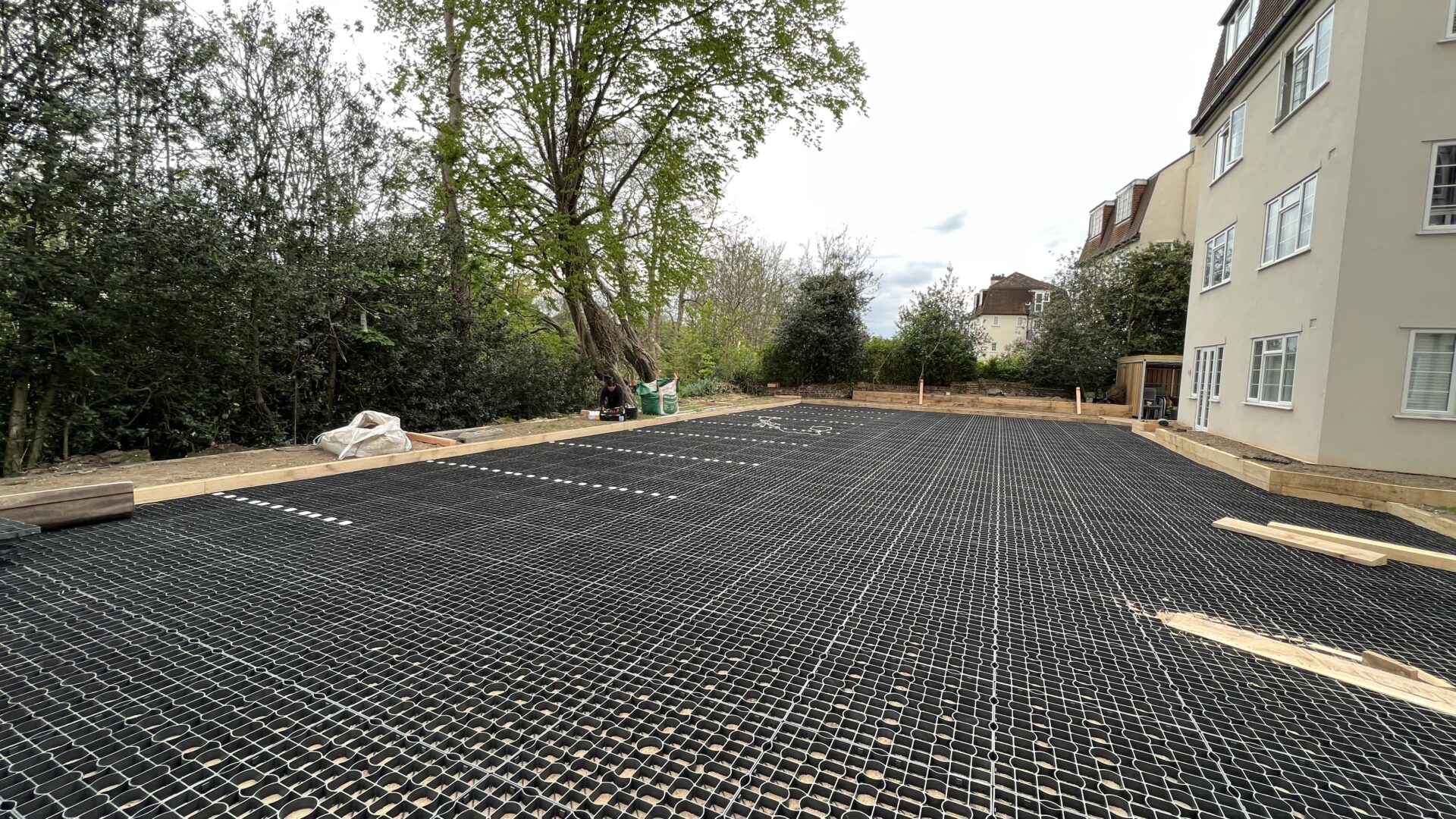 Grids for grass driveway
