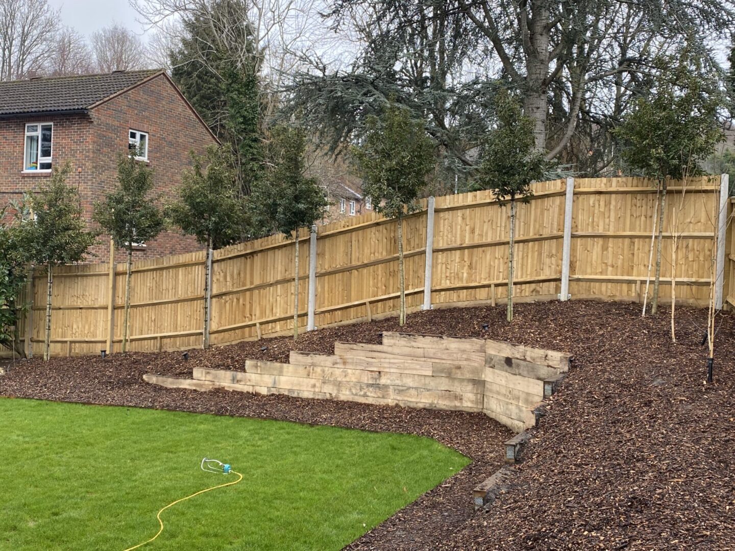 Dorking garden makeover landscaping in Dorking