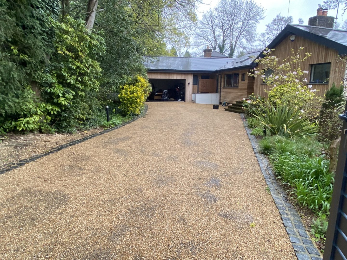 before driveway