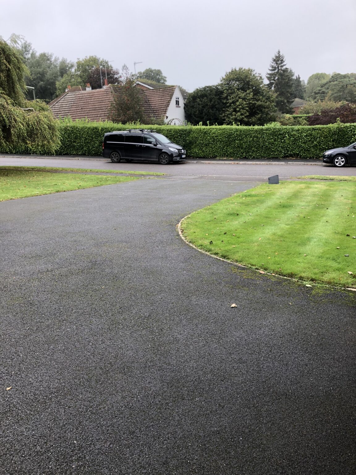 Tarmac driveway before Tarmac driveway before