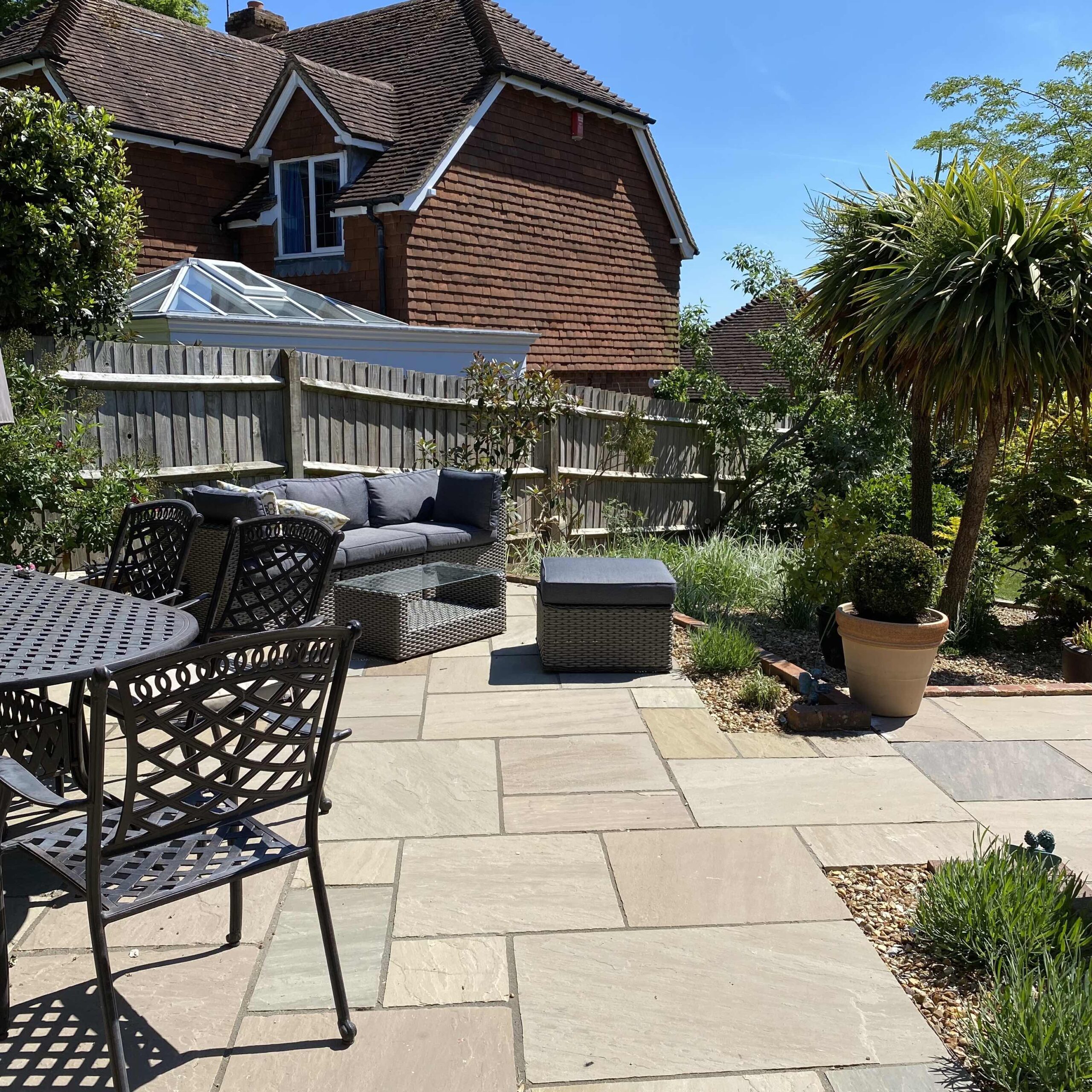 Redhill indian sandstone patio Redhill indian sandstone patio