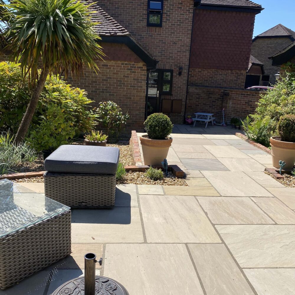 Redhill indian sandstone patio Redhill indian sandstone patio