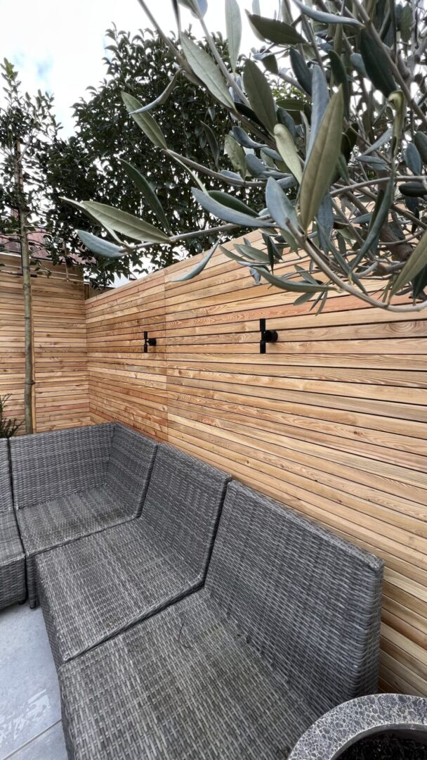 Wimbledon slatted screening Wimbledon slatted screening