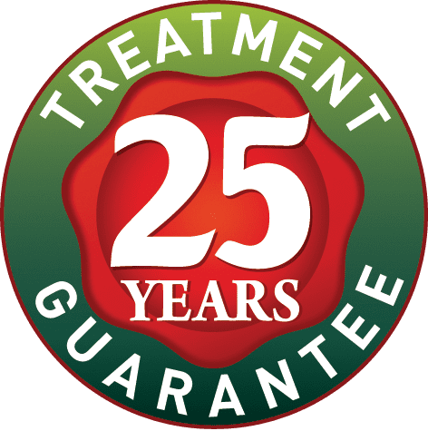 Jacksons Fencing Treatment Logo 25 year treatment guarantee