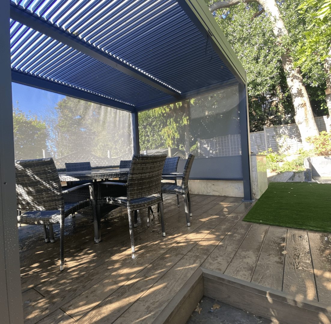 Millboard decking and pergola Millboard decking and pergola
