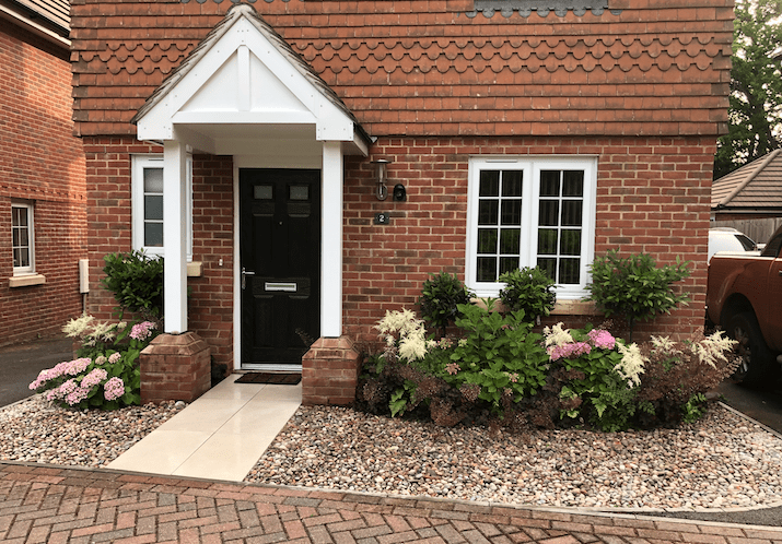 Front garden Maidenbower Crawley Front garden design