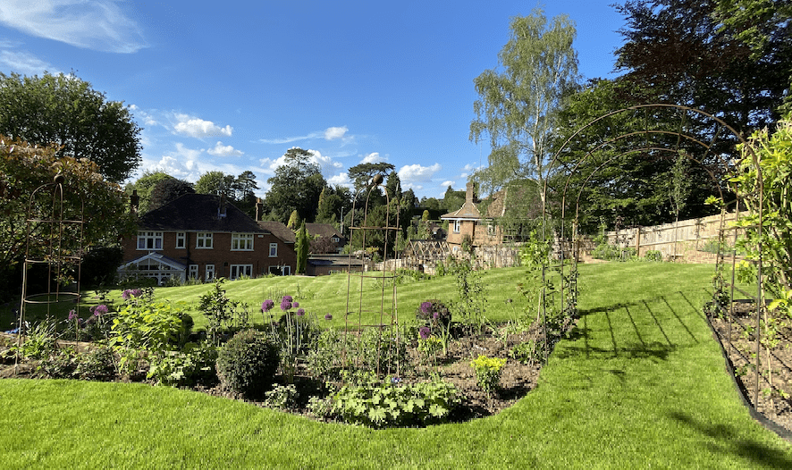 flower beds and planting