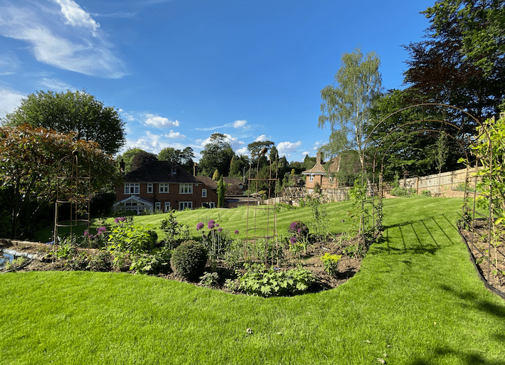 Large lawn Dorking Lawn mowing Dorking