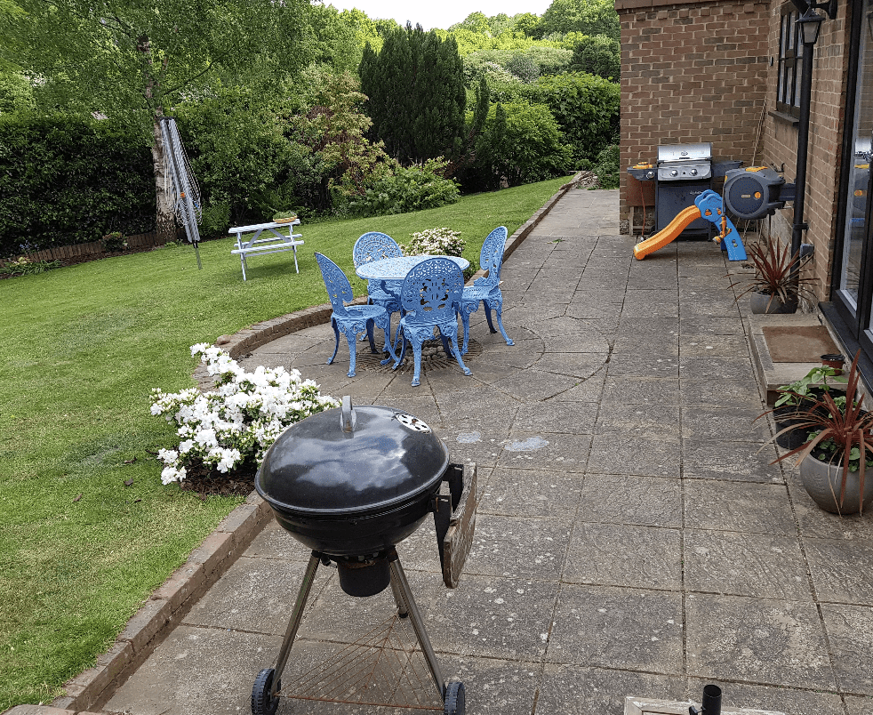 Redhill patio before photo Before photo Redhill patio