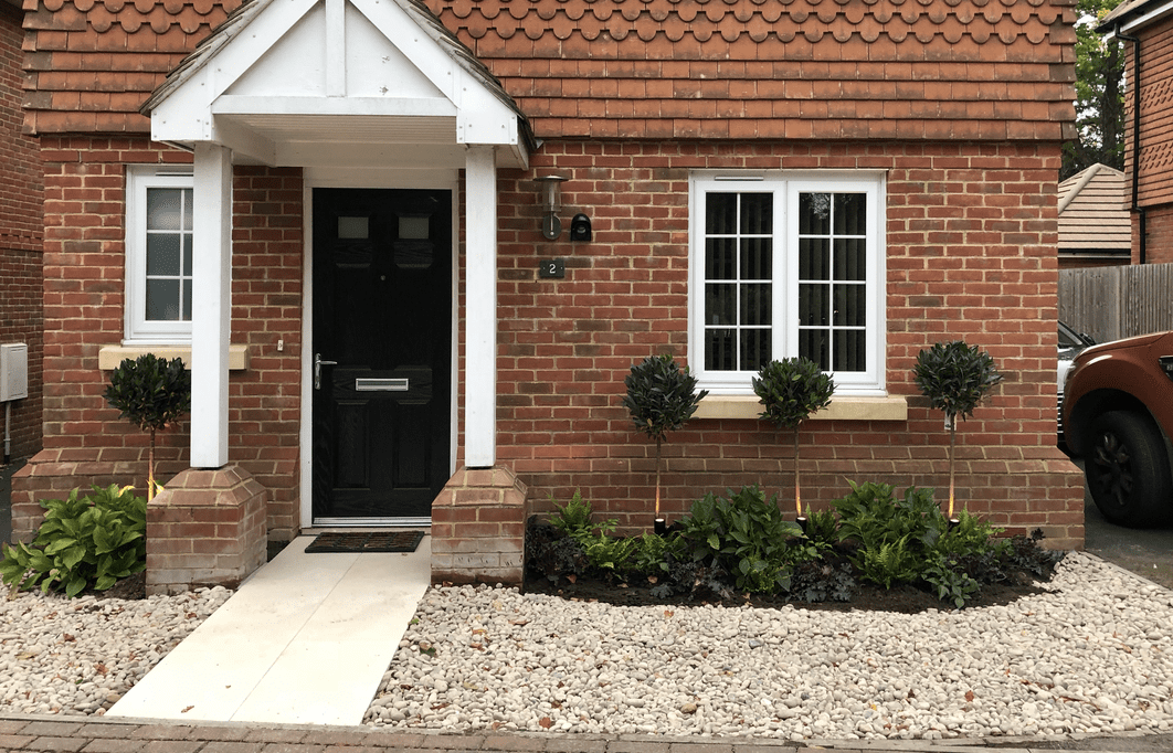 Front garden landscaping Front garden