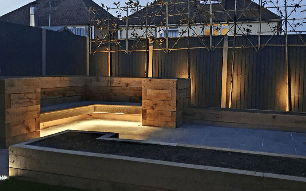 Garden lighting on our Redhill project Lighting on the Redhill project