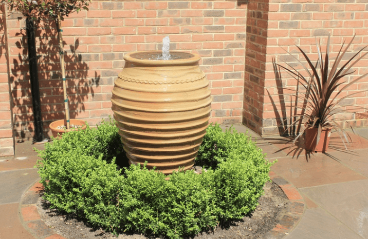 water feature Surrey Water feature with planting