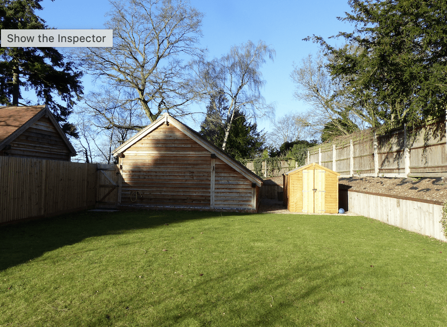 The garden before the works Before photo garden Reigate