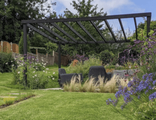 Pergola and patio