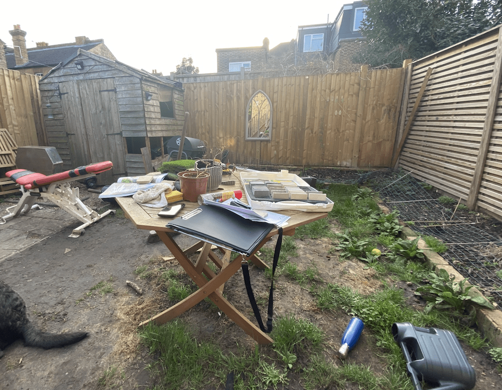 Wimbledon garden before Before photo Wimbledon