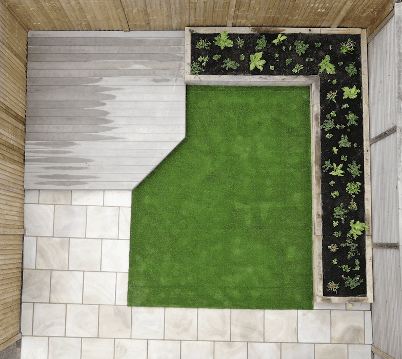 Landscaping Wimbledon Top view after landscaping