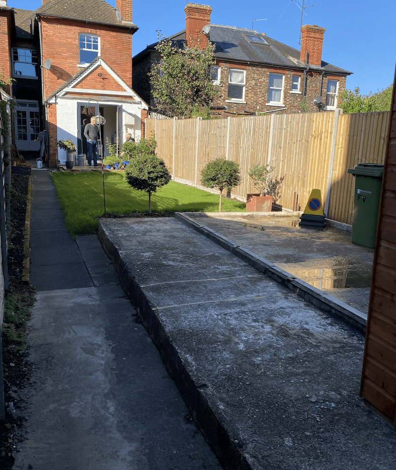Before photo of garden Before photo of garden