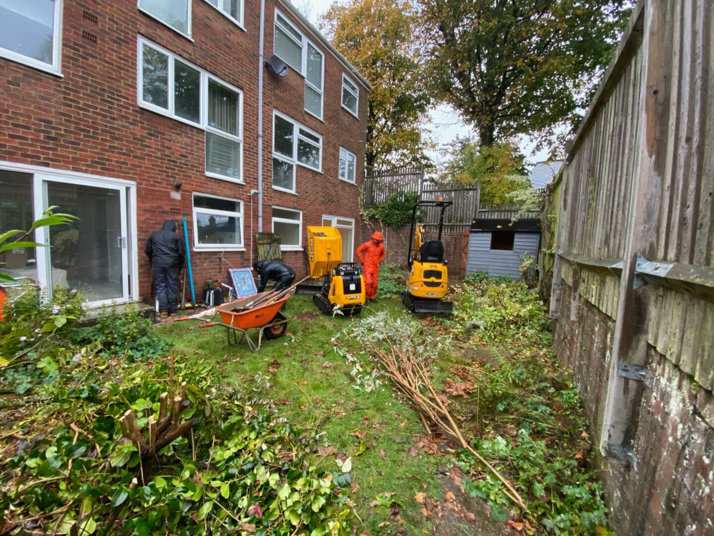 Before landscaping Reigate Surrey before photo reigate surrey garden