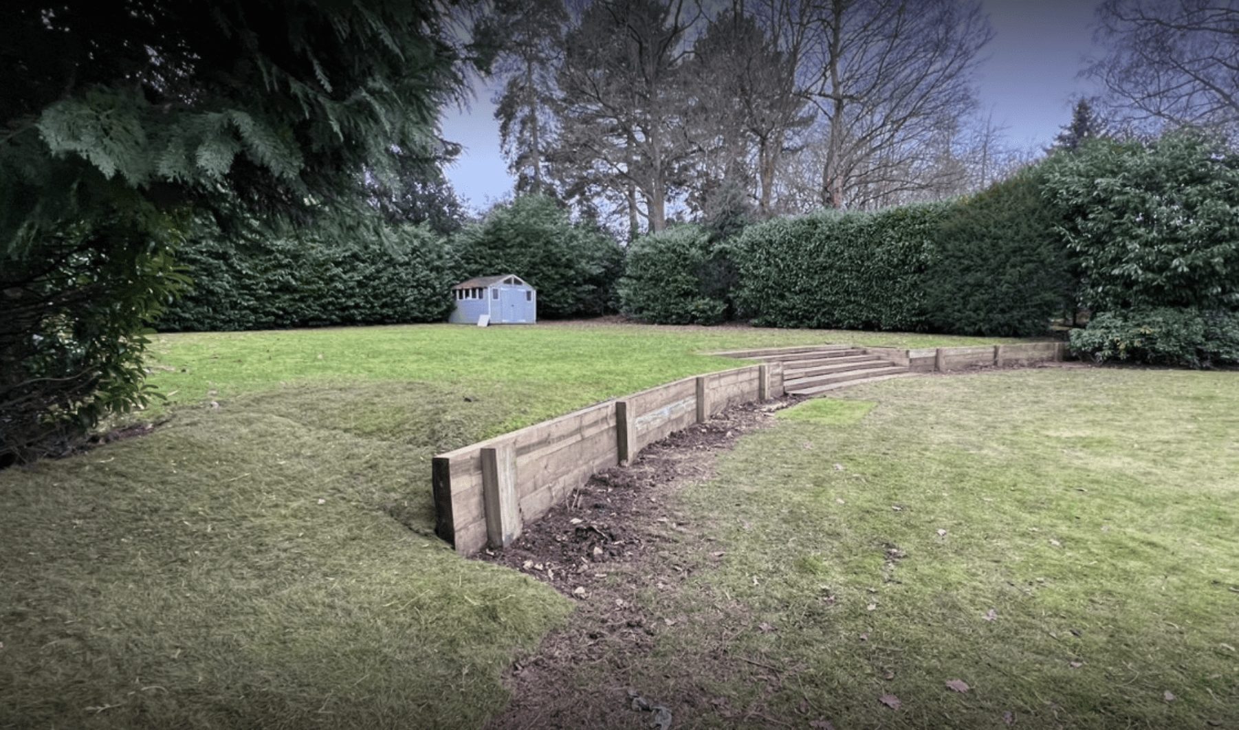 sleeper retaining wall sleeper retaining wall